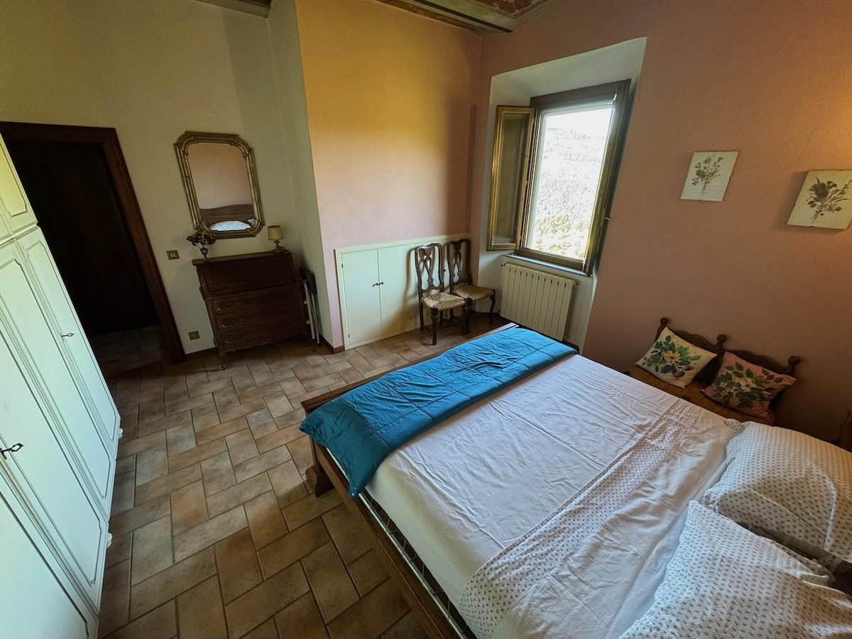 Schlafzimmer il Nido – Blick auf das Doppelbett